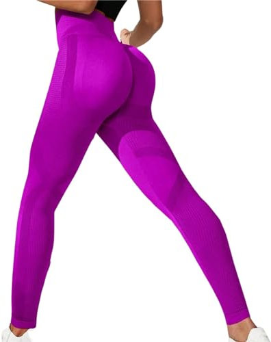 Sport Leggings Damen Boom Booty, Yogahose Damen High Waist,Sporthose Damen Scrunch Yoga Hosen Push Up Pfirsichform Bauchkontrolle Nahtlose Dehnbare Sport Gym Yoga Pilates Sportleggings für Frauen