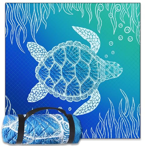 Picknickdecke Wasserdicht Stranddecke 200x200 Strandmatte Sandfrei Gepolstert Strand Zubehör xxl Beach Picnic Blanket Groß Camping Decke Picknick Picknickdecken Campingdecke Stranddecken Mat Outdoor