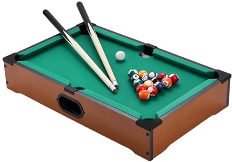 MotiveTech Billard für Kinder, Brettspiel mit Queue, Interaktives Spielzeug, Billardtisch, Snooker für Kinder, Familien Und Erwachsene