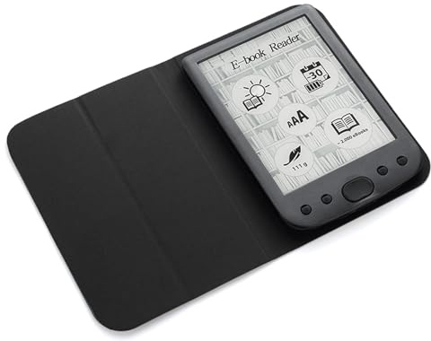 Fabater Lettore E da 6 Pollici, Lettore di Ebook Ad Alta Risoluzione con Schermo a Inchiostro HD 800x600, Tablet da Lettura con Ampio Touch Screen Luminosità Regolabile (8G)