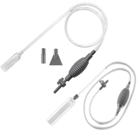Aquarium Vacuum Gravel Cleaner Manual Water Changer Siphon Remover | Aquarium Cleaning Tools For Betta, Turtle, , Saltwater, Substrate, Sand, Rock, Plants, Cave, Algae, Fishing Water