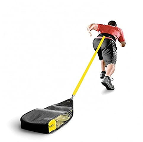 SKLZ Gewichtsschlitten Speedsac-Indoor undOutdoor Widerstandssprinttrainer Gewichtsack, schwarz/Gelb, One Size