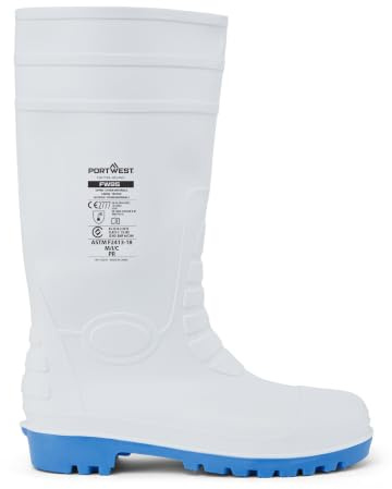 Portwest Herr Steelite Total Safety Wellington S5Skyddsskor | 7, S5 EN ISO 20345, EN 13832-3, bränsle- och oljebeständig, antistatiska skor, kemikaliebeständig, köldisolering