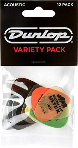 Dunlop PVP112 Médiators Variety Pack Acoustic, 6 médiators