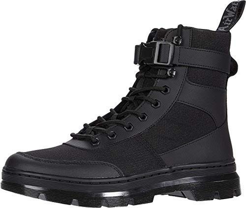 DR MARTENS 8 Tie Boots, Black Element & Black Poly Rip Stop Ot9286, 39 EU
