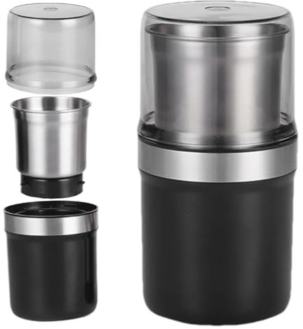 Macinacaffè Elettrico - Macinaspezie Elettrico | Macinacaffè Elettrico Portatile Da 300 W | Set Macina Sale E Pepe Elettrico Staccabile | Macinacaffè Macinacaffè Per Caffè In Grani Di Frutta Secca