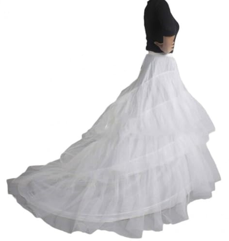 Vobumix Women Long Underskirt Wedding Dress Crinoline Ball Gown Petticoat Lolita Cosplay Costume Accessory for Bridal Evening