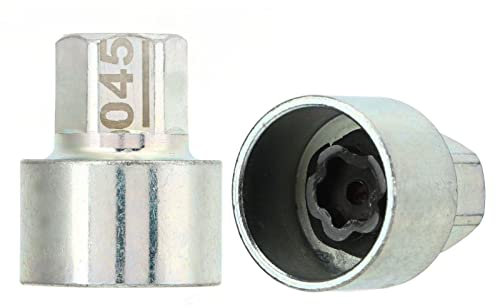 Radschloss-Radmutternschlüssel, Rostfreier Radschlossschlüssel aus Metall, Anti-Diebstahl-Radmuttern-Steckschlüssel für 1 3 5 6 7Series X1 X2 X3 X4 X5 X6 Z4, A (045)