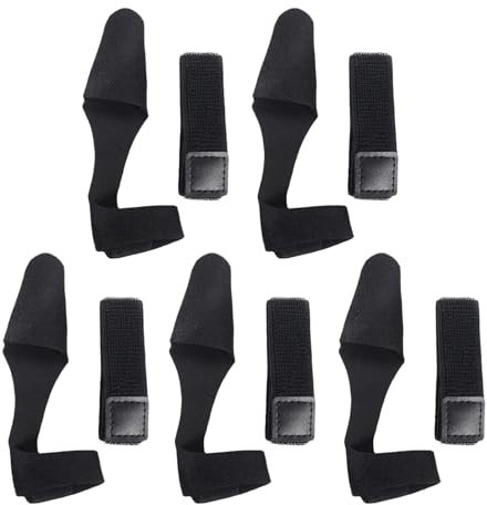 JOYIAL 5 Paar Angelruten Gurte Set, 5 Paar Rutenbänder Angeln, Angelrutenriemen, Rutenschutz Elastische Angelrutentaschen, Angelruten Gurte Anti Rutsch, Elastische Rutenbänder (Schwarz)
