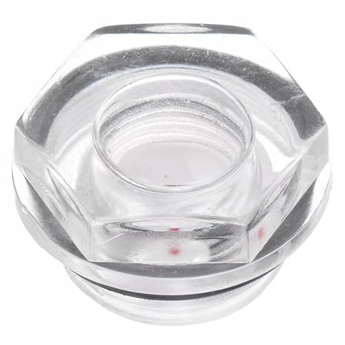 TA-VIGOR 1 st luftkompressor oljenivå mätare siktglas, M20 x 1,5 mm hane gängat glas sexkantshuvud vätskeindikator, sikt, fönsterbeslag för luftkompressor, pump, tank, siktplugg, fönster