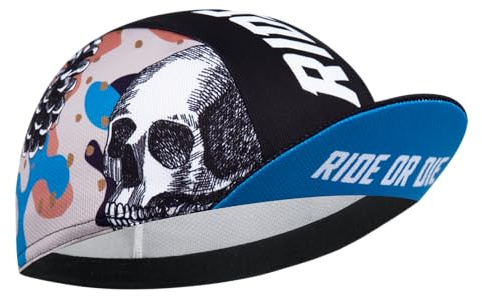 Corsehild Cycling Cap with Sun Visor, Lightweight Polyester Bike Hat for Men & Women, Breathable Under Helmet Design for Road Biking & Outdoor Sports