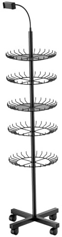 Milageto Support à tresses avec porte-téléphone, 144 picots, en acier au carbone, avec roulettes, hauteur réglable, pour salon de coiffure et domicile.