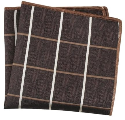 ATEUXOL Ficknäsduk för män i 5 delar för män i polyestersilke, jacquard, fickhandduk, kostymväska, liten fyrkantig klänning, bröst 25 x 25 cm, Färg 16, one size