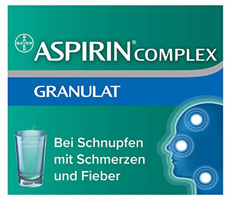 Aspirin Complex, befreit von Schnupfen und lindert schnell Erkältungsschmerzen, lösliche Darreichungsform, 20 Stück