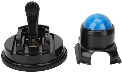 Socobeta Wandmassagerolle Manueller Saugnapf-Massageball 360-Grad-Drehung Montierbarer Muskelmassageball Tiefengewebsmassage Geeignet für Nacken-Rücken-Schulter