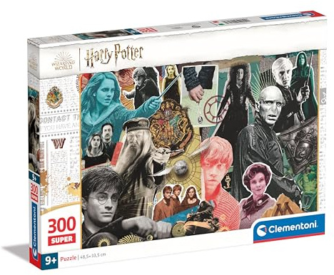 Clementoni Supercolor Harry Potter Kinder Puzzle 300 Teile - Harry Potter Puzzle 48,5 x 33,5 cm für Kinder ab 9 Jahre - Geschicklichkeitsspiel von Clementoni 21727