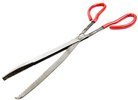 CRILSTYLEO Pinza per Anguille con Impugnatura Antiscivolo Pinza per Granchi per Frutti di Mare Pinza per Aragosta in Metallo Pinze per Anguille Riutilizzabili Manico Ergonomico