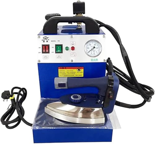 Professional Ironing Station, 1600W Electric Industrial Steam Iron with Semi-Automatic Large Iron Boiler, Stainless Steel Tank, Suitable for Clothing Store Laundry Cloth Factories