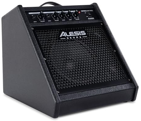Alesis Nitro Amp Pro 80W Elektrisk Trumförstärkare | 8 Bas, Golvmonitor, Bluetooth, EQ, för Elektriska Trumset
