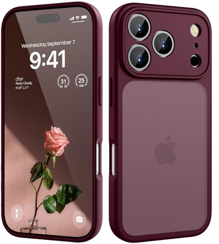 KPPIT for iPhone 17 Pro case,Wine Red