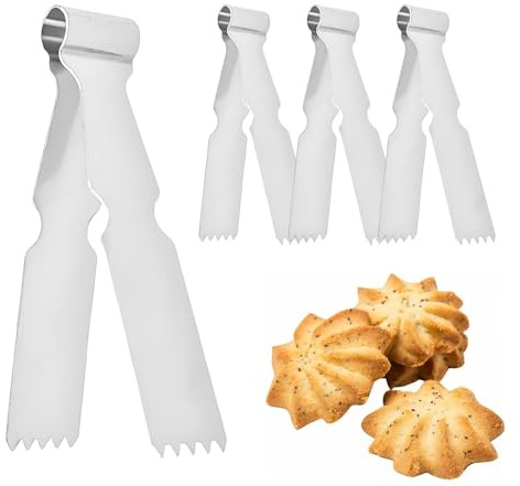 Pincetter av rostfritt stål – 4-pack små tänger med en storlek på 3,3 x 6