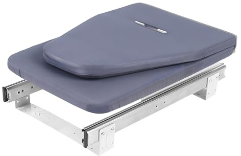Planche à Repasser Pliable Escamotable 180° Rotative, Table à Repasser à Encastrer dans Placard, Support Solide Aluminium Acier 45kg, Gain de Place pour Petit Appartement, 80x29.5cm