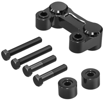 AXCAR Piastra di Rialzo Manubrio per Street Bob per FXBBS 114 2021-2024 per Road King per FLHR 2000-2022 per FLHRC 2007-2020(Black)
