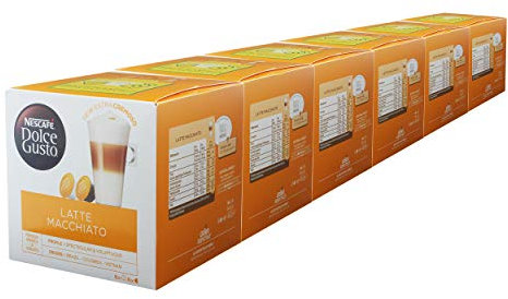 Nescafe Dolce Gusto Latte Macchiato (Pack of 6) – 96 Capsules)