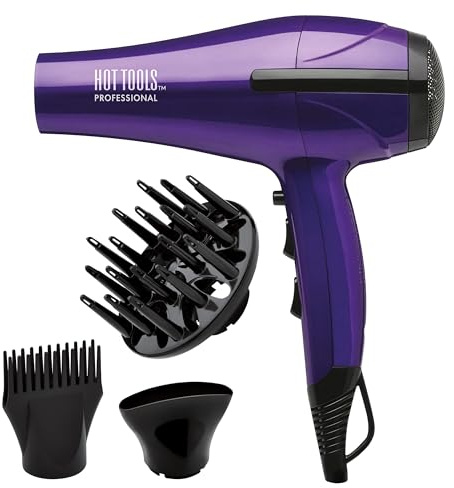 Hot Tools Pro Artist 1875W Turbo Ceramic + Ionic Hair Dryer | Fast Dry, Lightweight