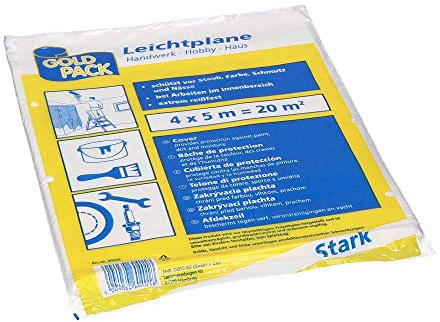 Abdeckplane Leichtplane aus HDPE, 4x5m transparent