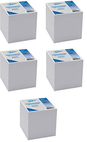 Wedo 27026500 Ersatzpapier (für Zettelbox, holzfrei, 9 x 9 cm, 700 Blatt) (5, weiß)