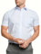 Double TWO Half Sleeved Non Iron Cotton Rich Shirts (4500) in Fresh Blue in (Collar 16/Chest 42-44)