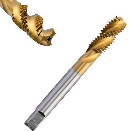 Corintian HSS TiN Spiralgewindebohrer – Form C, RSP 35°, Ø M2-M24, Maschinengewindebohrer mit TiN-Beschichtung für Sackloch- und Innengewinde