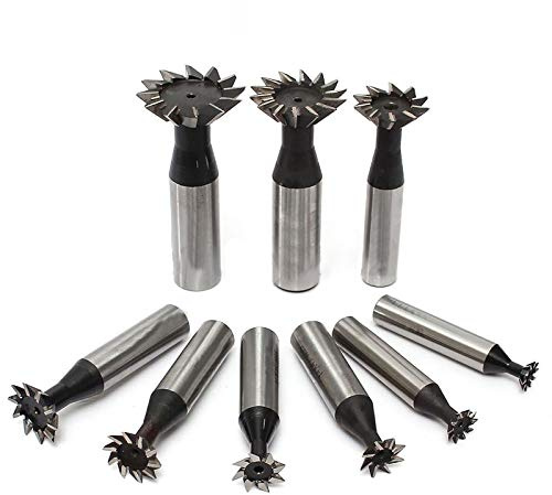 10 mm x 45 ° End Mill - Dovetail spårskärare HSS rak skaft Dovetail spårskärare ände Mill CNC Bit