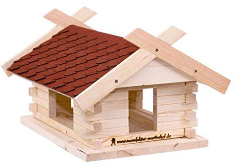 Vogelhaus Bausatz (groß), Schiefer rot Manufaktur Martinshof L: 44,00 cm B: 37,00 cm H: 27,00 cm Futterhaus, Futterplatz, Geschenkidee