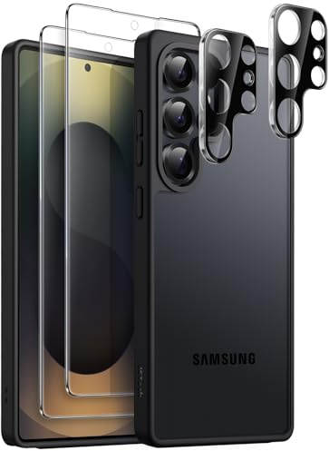 JETech 5 in 1 Matte Case for Samsung Galaxy S25 Ultra, Titanium Black