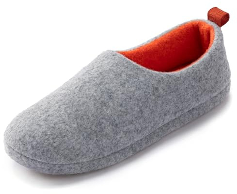 RockDove Damen-Hausschuhe Filz Hüttenschuhe Zweifarbige Filzhausschuhe, 40 EU, Hellgrau
