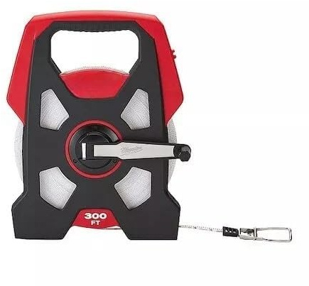 xokisde 48-22-5230 Measuring Tape, 300 ft Tape Measure for Milwaukee 48-22-5230 300 ft. Open Reel Long Tape Measure, 3/8 Nylon Steel Blade