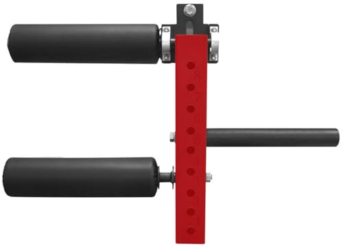 Conbut Leg Extension and Curl Machine Combo Leg Extension Attachment Adjustable Red Home Gym Equipment for Strength Training Compact Leg Workout Machine for Thighs, Quads & Hamstrings