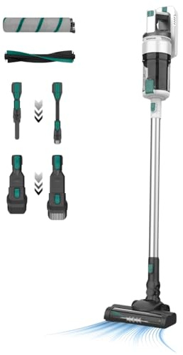 Taurus - Aspirateur Balai sans Fil Nimbus Pure | Succion puissante 12500 Pa | Autonomie 70 Min | Filtres HEPA | Ultra léger 2 kg | LED | ECO/Turbo | Accessoires complets