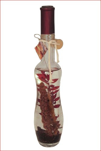 Flasche Glas Kerzenlicht Öl Paraffin Docht Kerze Kräuter stabilisiert