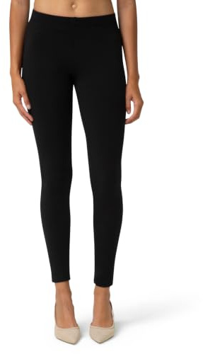 No nonsense Women's Leggings - Soft Cotton Feel, Comfortable & Perfect for Layering, Gentle Elastic Waistband - Black - X-Large