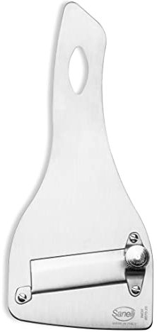 Sanelli, Coupe-Tondeuse SAN-Slice, Tranche Truffe Professionnelle avec régulateur de Coupe. Finition satinée. Lame Lisse, INOX