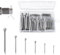 Assortiment de 260 goupilles fendues en acier inoxydable, en 6 tailles différentes (M1, M2, M2.5, M3, M4, M5), assortiment de goupilles avec boîte de rangement, goupilles à ressort, pour voitures,