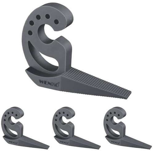 WENKO Türstopper und Fensterstopper Multi-STOP® Anthrazit Puffer und Klemmschutz Grau - Anthrazit (Packung mit 4)