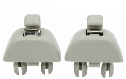 Valtorencia 2 Ganchos Grises For Visera Solar, Compatible for VW, Passat, Polo, Citigo, Rapid (2012-2015), SEAT, Y MII clip de sujeción del parasol