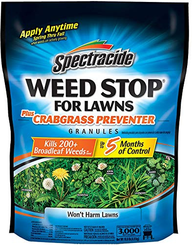 Spectracide Weed Stop For Lawns Plus Crabgrass Preventer Granules 10.8 Pounds, Up To 5 Months Of Control