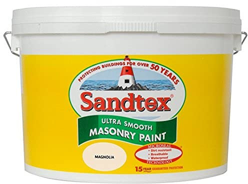 Sandtex Smooth Masonry Paint 10L Magnolia