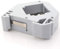1aTTack.de Adaptador de carril DIN Carril DIN para módulo keystone Red Keystone RJ45 Cat6 Cat7 Cat8 Antena de audio chinch Carril DIN de 35 mm con muelle de puesta a tierra blanco 1 pieza