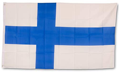 SCAMODA Bundes- und Länderflagge aus wetterfestem Material mit Metallösen, Outdoor Fahne & Flagge (Finnland) 150x90cm